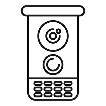 intercomunicador sistema Proporcionar seguridad y comunicación acceso vector