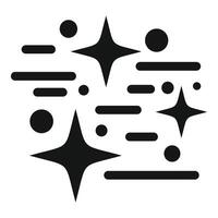 Black and white twinkle stars and circles abstract background vector
