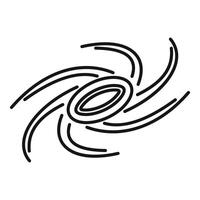 Black hole gravity funnel curving space time continuum vector