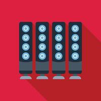 Data center server rack providing computing power vector