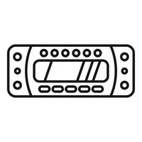 Digital audio system showing time elapsed and track number vector