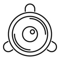 Security camera icon showing surveillance and protection vector