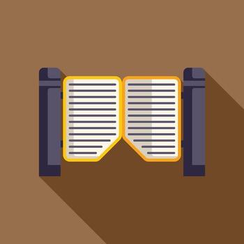 automático doble portón clausura con blanco espacio para tu diseño vector