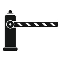 Parking barrier controlling access to private area vector
