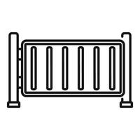 Automatic barrier limiting access to private property vector