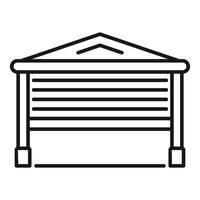 Automatic garage door closing system providing security vector