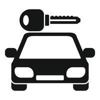 Car key unlocking vehicle concept icon vector