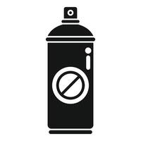 Spray paint can with stop sign showing anti graffiti concept vector
