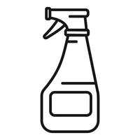 Cleaning spray bottle with trigger for detergent and disinfectant vector