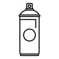 Spray paint can icon representing street art and graffiti vector