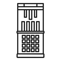 Big data center server room hosting icon showing cloud computing vector