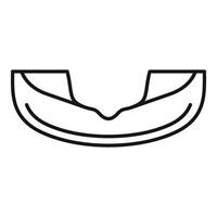 Tomato slice icon showing juicy red fruit vector