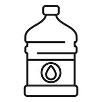 Big bottle of water with drop logo for branding vector