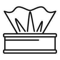 Napkin dispenser providing cleanliness and hygiene in a restaurant setting vector