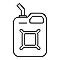 Fuel canister icon representing storing and transporting gasoline vector