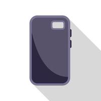 Back of black smartphone with buttons showing vector