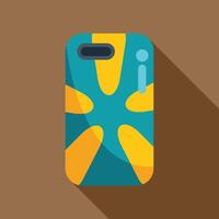 Modern phone case with abstract design protecting a smartphone vector
