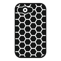 Smartphone case with honeycomb pattern for protecting from damage vector