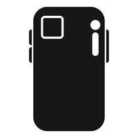 Smartphone with buttons on the side icon, simple style vector