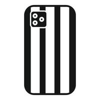 Back side of smartphone with multi camera showing modern design vector
