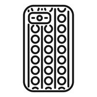 Pop it phone case combining style and stress relief vector