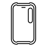 Smartphone case protecting from damage icon vector