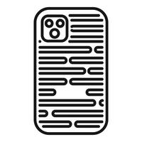Smartphone showing printed circuit board pattern symbolizing mobile repair vector