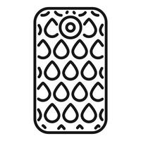 Smartphone showing concept of water resistance feature vector