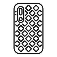 Smartphone case geometric pattern offering protection and style vector