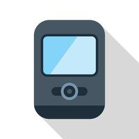 Modern smartphone with camera lens showing on screen vector