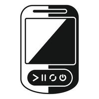 Mobile phone with buttons showing modern technology for communication vector