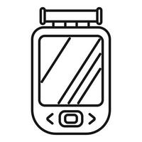 Voice recorder device is recording audio with buttons for playback vector