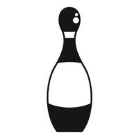 Bowling pin standing tall and ready for action vector