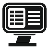Air conditioner with remote control showing temperature settings icon vector