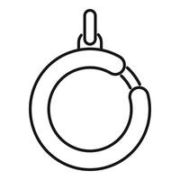 Round smart tracker device for luggage showing location vector