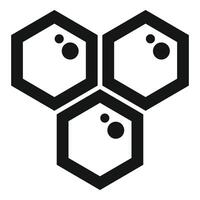 Honeycomb icon representing teamwork and collaboration vector