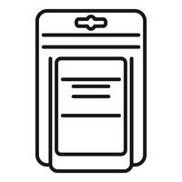 Blister packaging showing blank product packaging template icon vector
