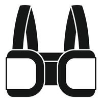 American football shoulder pads protecting player during game vector