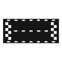 Finish line race track icon representing winning and success vector