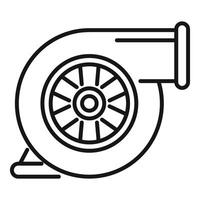 Turbocharger increasing pressure boosting engine power output vector