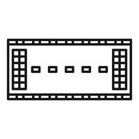 Top view of modern public swimming pool with diving boards icon vector