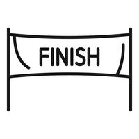 Finish line banner representing completion and achievement vector