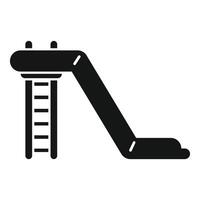 Playground slide with stairs providing fun and entertainment vector
