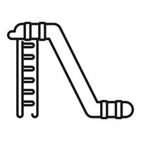 Playground slide with ladder providing fun and recreation vector