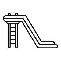 Line icon of a slide representing playing and recreation vector