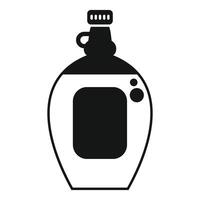 Canadian maple syrup bottle icon representing food industry vector