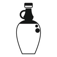 Big bottle with handle containing sparkling water vector