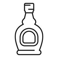Canadian maple syrup bottle icon representing pancake syrup vector