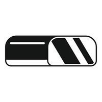 Black and white drawing of a train moving forward on railway vector