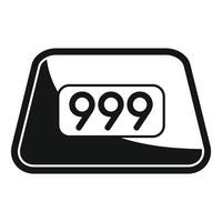 Mechanical flip clock showing number 999 almost reaching 1000 vector